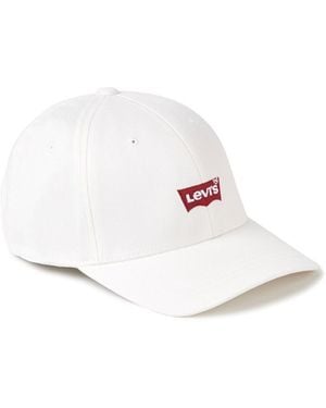 Levi's Casquette Mid Batwing Flexfit - Blanc