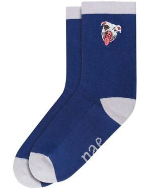 Nae Vegan Shoes Chaussettes Doggie Sock - Bleu
