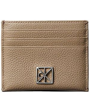 Calvin Klein Portefeuille Pebble - Marron