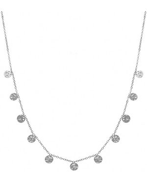 Brillaxis Collier Collier acier pampilles martelées - Métallisé