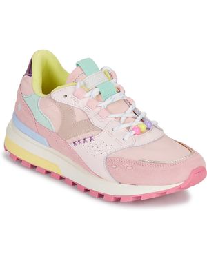 Victoria Sneaker Luna Nylon Serraje - Pink