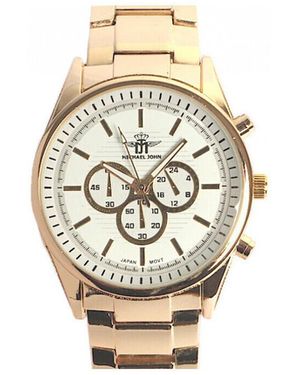 Michael John Montre Bracelet Homme - Métallisé