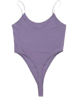 Nike Maillots de corps Body Donna W Sportswear Chill Knit Bodysuit Daybreak/black - Violet