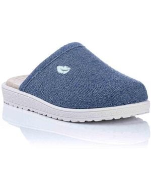 Plumaflex Chaussons Pantoufle de maison pieds nus - Bleu