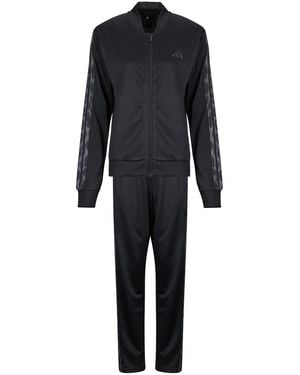 adidas Trainingspak 3-Stripes Leopard Print Tracksuit - Zwart