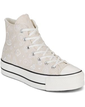 Converse Hoge Sneakers Chuck Taylor All Star Lift - Wit