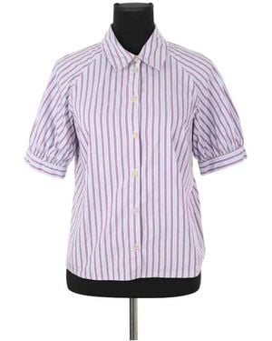 Ba&sh Chemise Chemise En Coton Violette