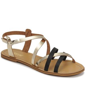 So Size Flache Sandalen Iditron - Braun
