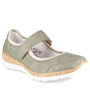 Chaussures De Ballet à Enfiler Rieker L9353-62 - Beige Avec Paillettes Dorées - Dessus Synthétique - Pour Femme - 13