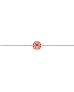 Les Georgettes Bracelets Bracelet Les Cadettes Sunrise doré médaillon rosé - Rose