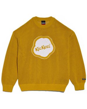 Kickers Sweater Kick Gapper - Geel