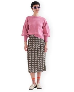 Compañía Fantástica Jupes Compañia Fantástica Skirt 12001- Geometric 3 - Rouge
