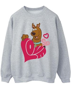 Scooby Doo Sweat-shirt Love Heart - Gris