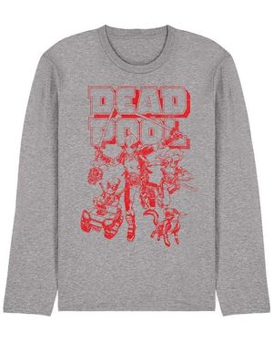 Deadpool T-Shirt Corps Attack - Gris
