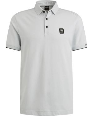 Vanguard T-shirt Polo Piqué Bleu Clair - Gris