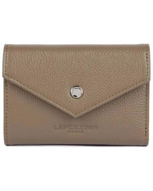 Lancaster Portefeuille Porte-Cartes Foulonné Pm Sable Foncé - Neutre