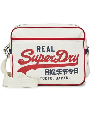 Superdry Sac a dos RETRO ALUMNI MESSENGER BAG - Rouge