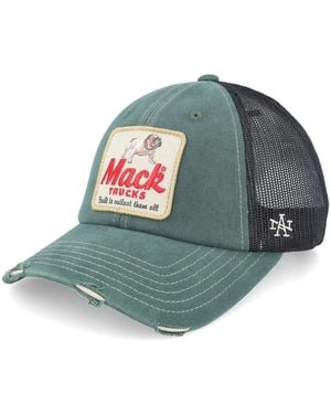 American Needle Casquette AN CAP MACK TRUCKS ORVILLE BLACK GREEN - Vert