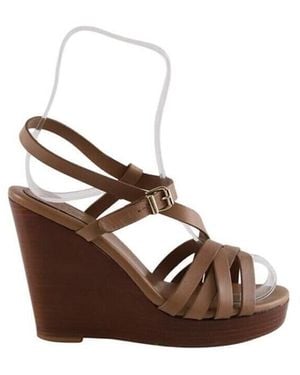 Max Mara Chaussures escarpins Talons en cuir marron