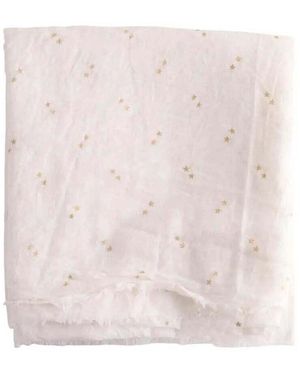 Des Petits Hauts Echarpe Écharpe Blanche - Rose