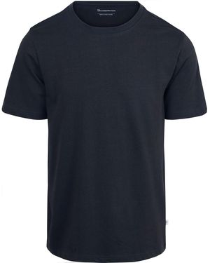 Knowledge Cotton T-shirt T-shirt Marine - Bleu