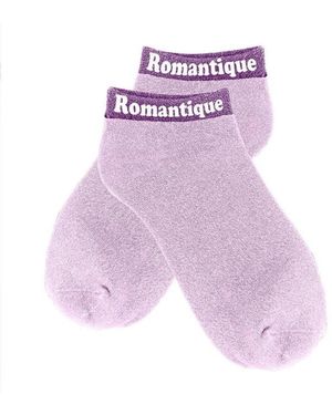 chaussettes à paillettes Chaussettes Socquettes à Paillettes - Romantique - Violet