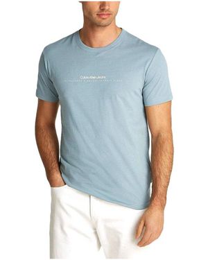 Calvin Klein T-Shirt Korte Mouw J30J327075 - Blauw