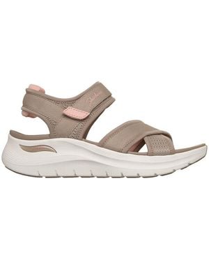 Skechers Sandales compensées 164078 - Neutre