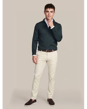 Suitable Sweat-Shirt Crew Zip Merino Foncé - Neutre