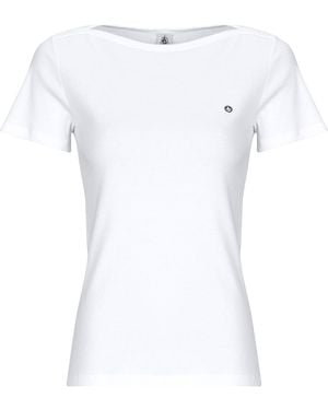 Petit Bateau T-shirt TEE SHIRT COL AMIRAL - Blanc