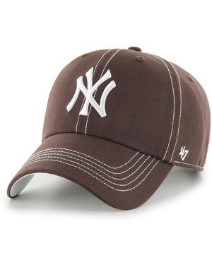 '47 Casquette 47 CAP MLB NEW YORK YANKEES CONTRAST STITCH CLEAN UP BROWN - Marron