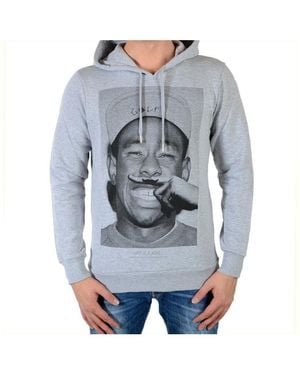 ELEVEN PARIS Sweatshirts À Capuche Sweat Tyler Hd Tyler Chiné - Bleu