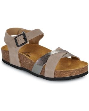 Plakton Platte Sandalen Cp Final - Bruin