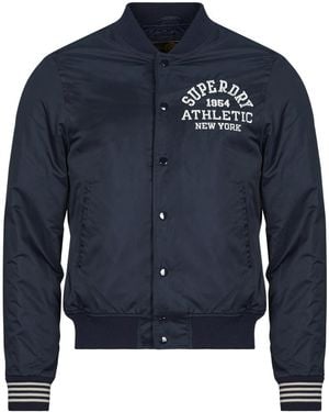 Superdry Giubbotto Athletic Varsity Bomber - Blu