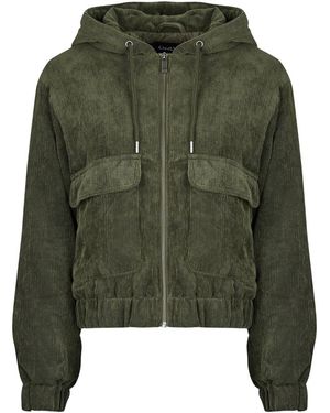 ONLY Blouson Onlsuva Corduroy Pad Short - Vert