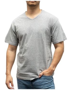 Billtornade T-shirt - Tee-shirt col V 20959 - gris