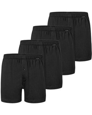 Schiesser Caleçons Caleçon Paquet de 4 - Noir