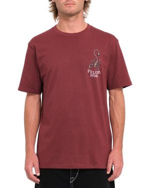 Volcom T-shirt Camiseta de manga corta Lintell Classic - M - Rouge