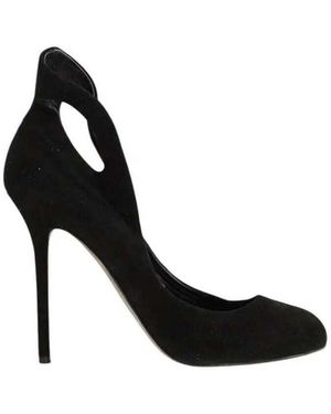 Sergio Rossi Chaussures escarpins Talons en daim noirs