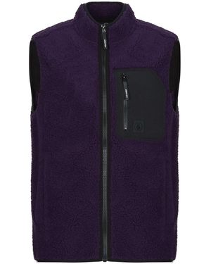 Volcom Fleece Jack Muzzer Fuzzar Vest - Blauw