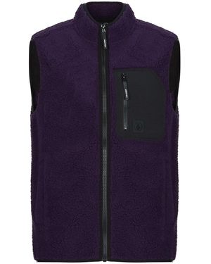 Volcom Fleecepullover Muzzer Fuzzar Vest - Blau