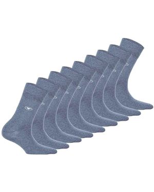 Tom Tailor Chaussettes Chaussettes Paquet de 9 - Bleu