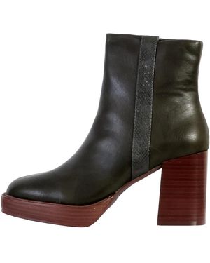 The Divine Factory Boots Bottine à Zip - Noir