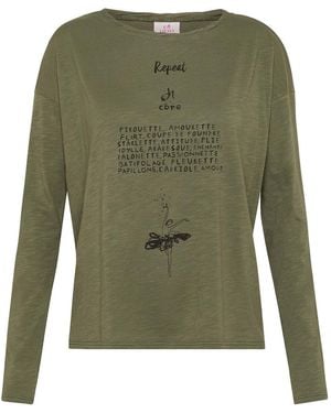 Deha T-shirt Graphic Comfy Flamme' T-Shirt - Vert