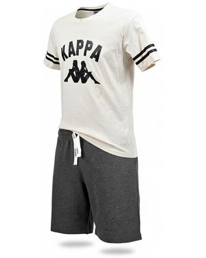 Kappa Pyjamas / Chemises de nuit Pyjama Court Coton 3833 BEIGE - Noir