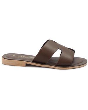 Donna Toscana Claquettes DON-E26-LIDO501-TDM - Marron