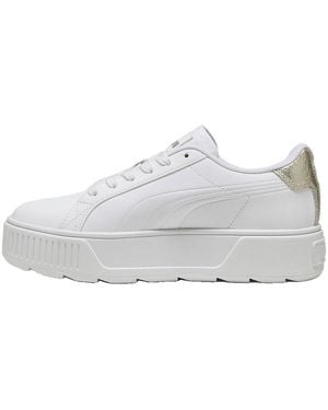 PUMA Baskets Baskets Karmen Metallic Shine Daim - Blanc
