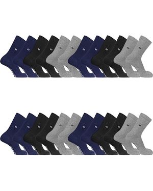 Pierre Cardin Chaussettes Lot de 12 Paires de chaussettes de ville unies modèle PC 00399 - Bleu