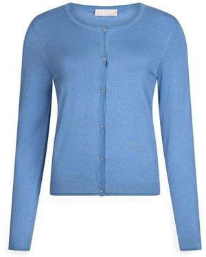 Liu Jo Gilet Cardigan avec boutons fantaisie - Bleu