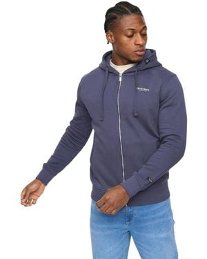 Crosshatch Sweat-shirt Allor Thru - Bleu